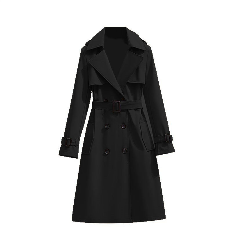 Dames Trenchcoat Waterdicht Mid Lengte Stijlvol