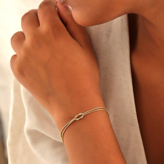 Dames Armband Roestvrij Staal Liefdesknoop Elegante Simpelheid - StudioMarella