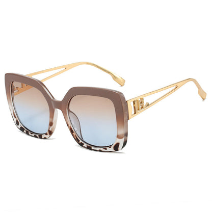 Dames Zonnebril Vierkant Luxe Montuur Met Glazen