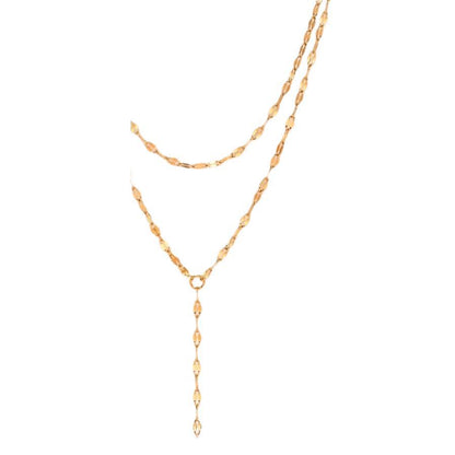 Gouden Ketting V-Model voor Dames Fijn Schakelwerk Subtiel Detail