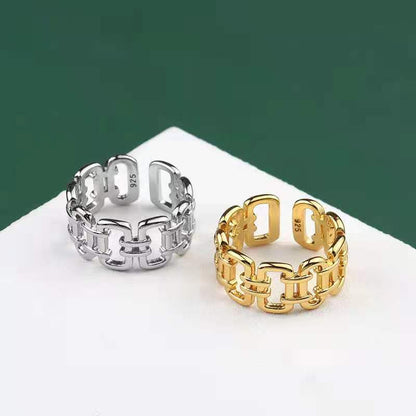 Dames Verstelbare Armband Met Open Schakelring Trendy