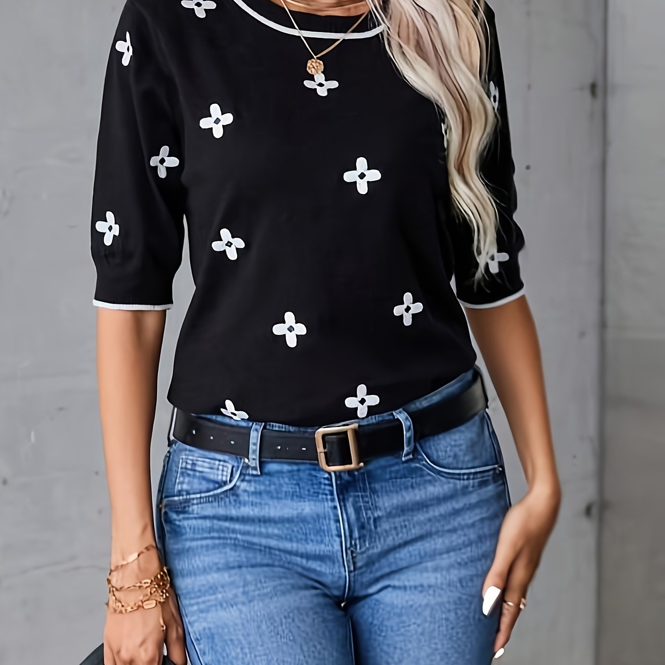 VELANORA - Ronde Hals Pullover Zacht en Warm