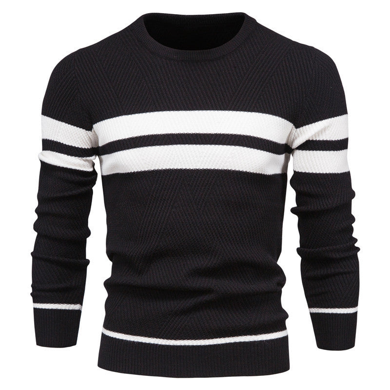 Gestreepte Trui Mannen Casual Klassiek Model