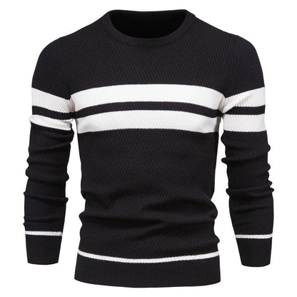 Gestreepte Trui Mannen Casual Klassiek Model