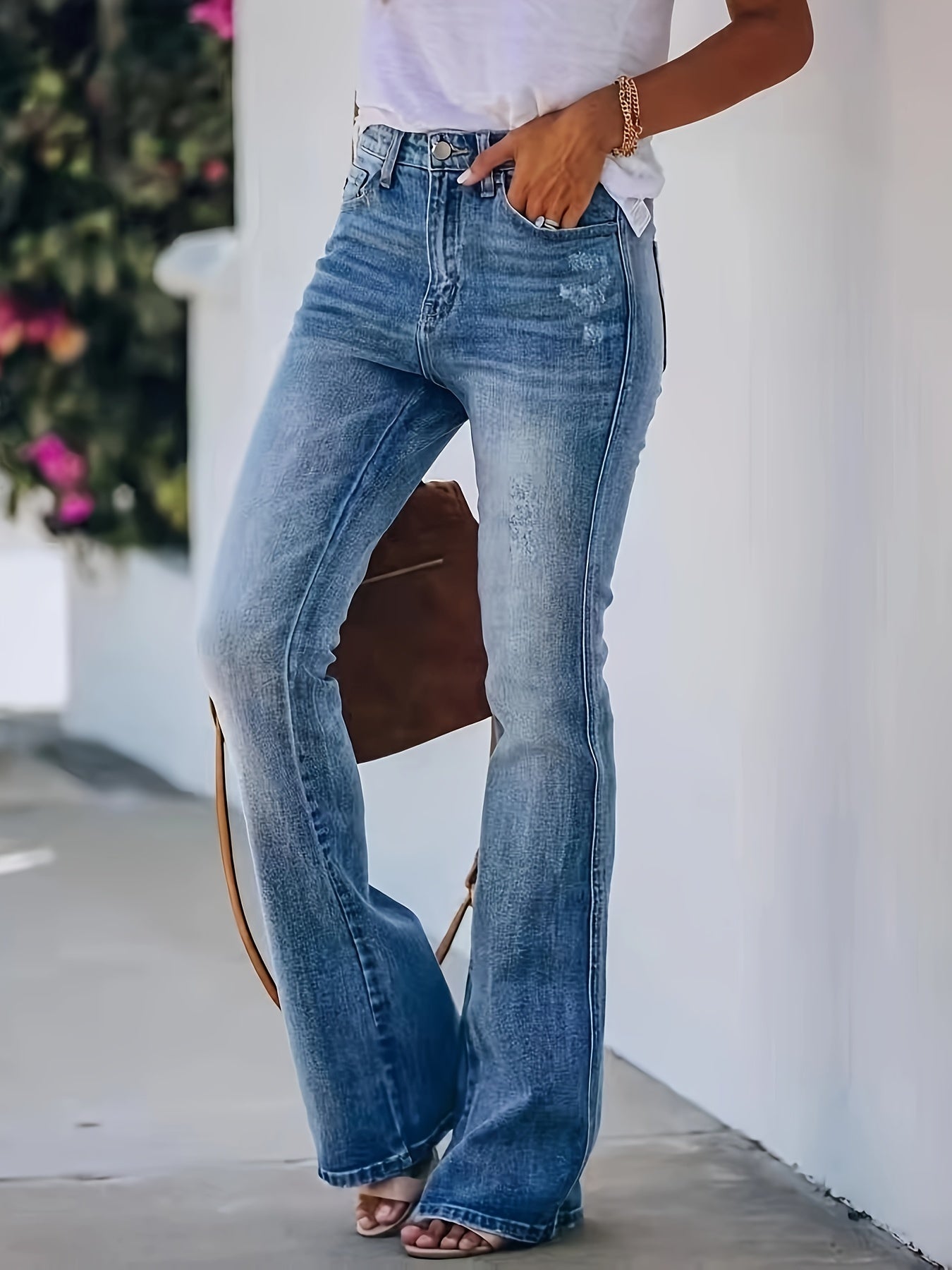 Stretch Bootcut Jeans voor Vrouwen Hoge Kwaliteit - StudioMarella