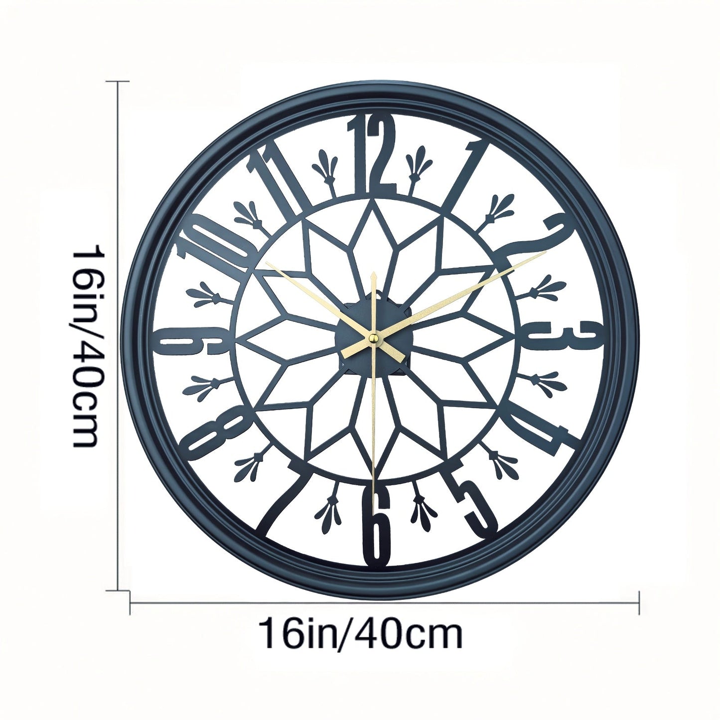 Industriële Wandklok 30cm Vintage Metaal Stille Beweging