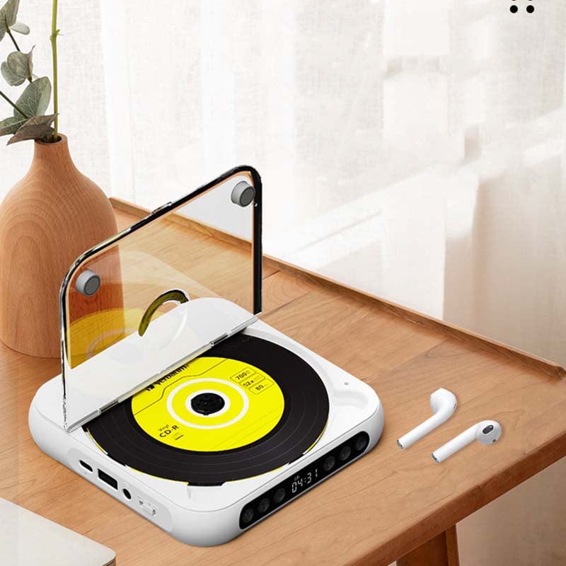 Draagbare CD Speler Met Bluetooth 5.3 Oplaadbare 2000mAh Batterij Type C USB MP3 CD-R CD-RW Ondersteuning Compact Design Met 3.5mm Aansluiting