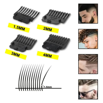 Professionele Haar- en Baardverzorgingsset 3-delig Draadloos met LED-Display USB Oplaadbaar Trimmer Scheerapparaat voor Mannen