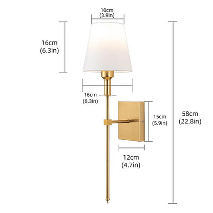Wandlamp Draadloos Oplaadbaar Dimbaar Afstandsbediening Binnen Buiten IJzer Stof Warm Neutraal Wit Licht Goud Zwart Zilver Slaapkamer Woonkamer Tuin