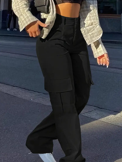 Dames Cargo Broek Lichtgewicht Effen Stof