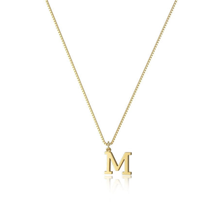 Gouden Ketting met Initialen voor Vrouw Persoonlijke Letter Sieraden