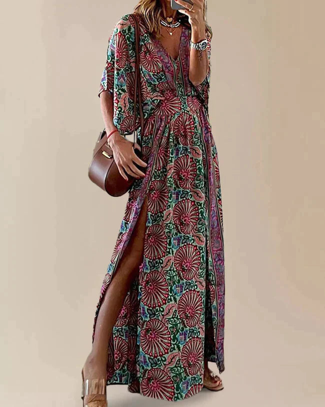 Zomerjurk Maxi Jurk Vrouwelijk Bohemien Split - StudioMarella