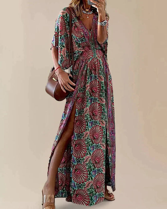 Zomerjurk Maxi Jurk Vrouwelijk Bohemien Split - StudioMarella