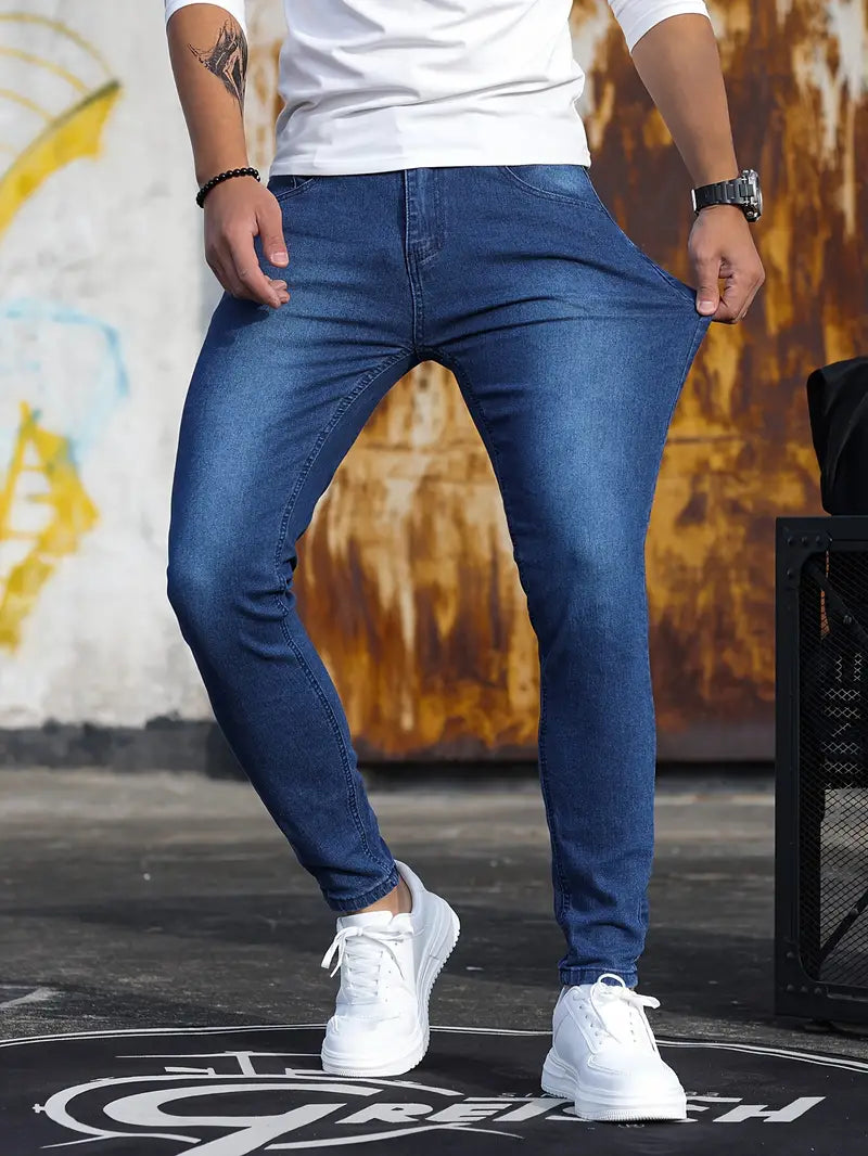 Heren Skinny Jeans Stretch Denim Comfortabel en Stylish