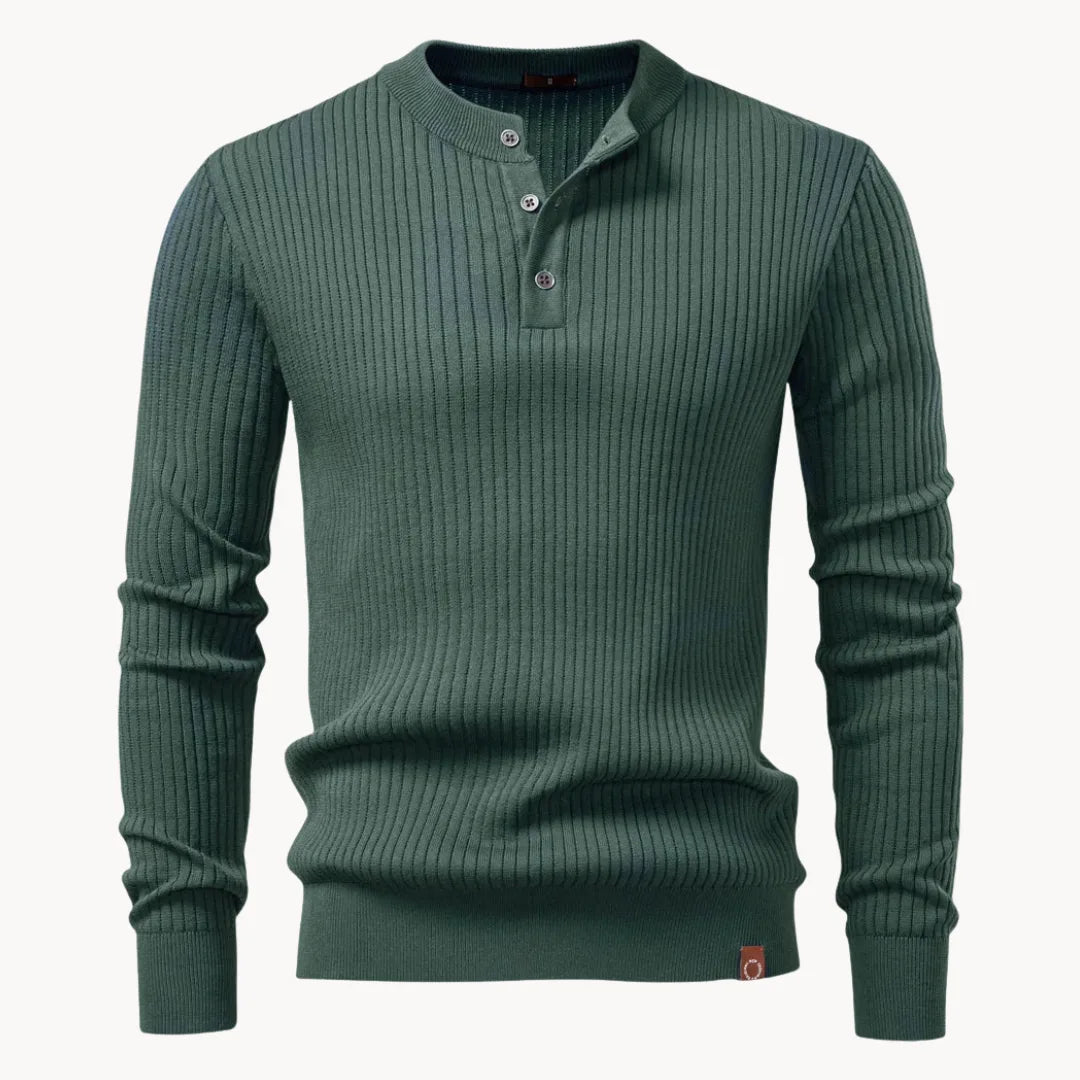 Heren Trui Ronde Hals Knoopsluiting Casual Dagelijkse Trui