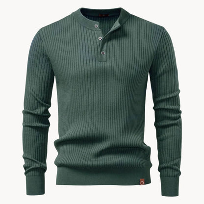 Heren Trui Ronde Hals Knoopsluiting Casual Dagelijkse Trui