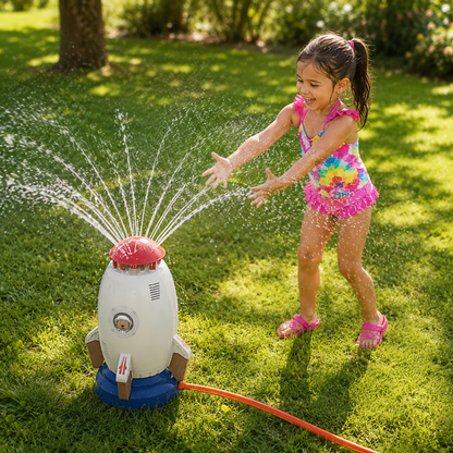 Watersproeier Raket 360° voor Kinderen – Veilig en Duurzaam voor Tuin of Strand