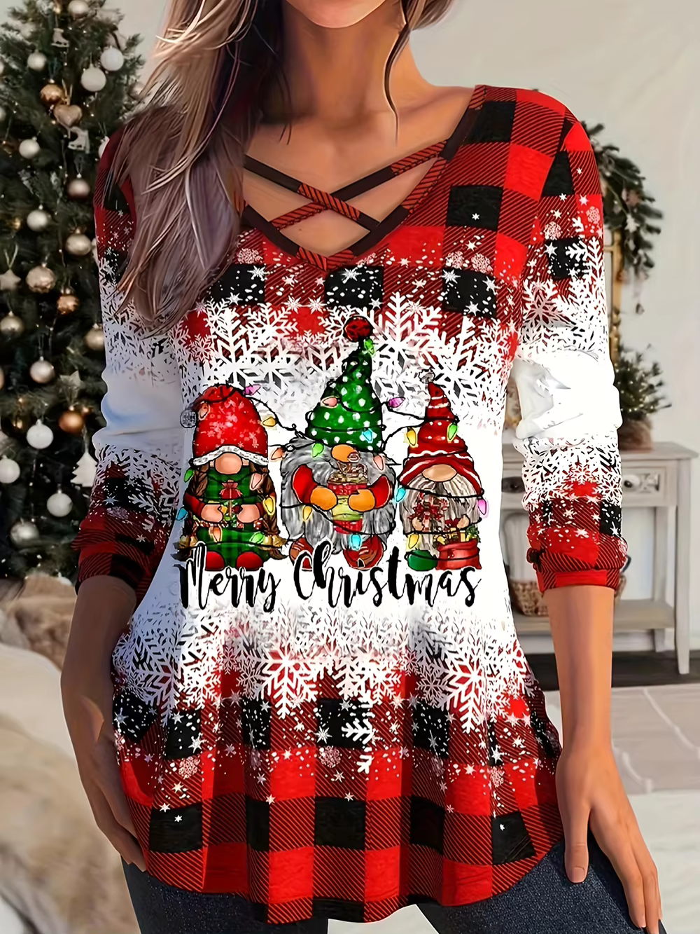Kerst Top voor Vrouw - StudioMarella
