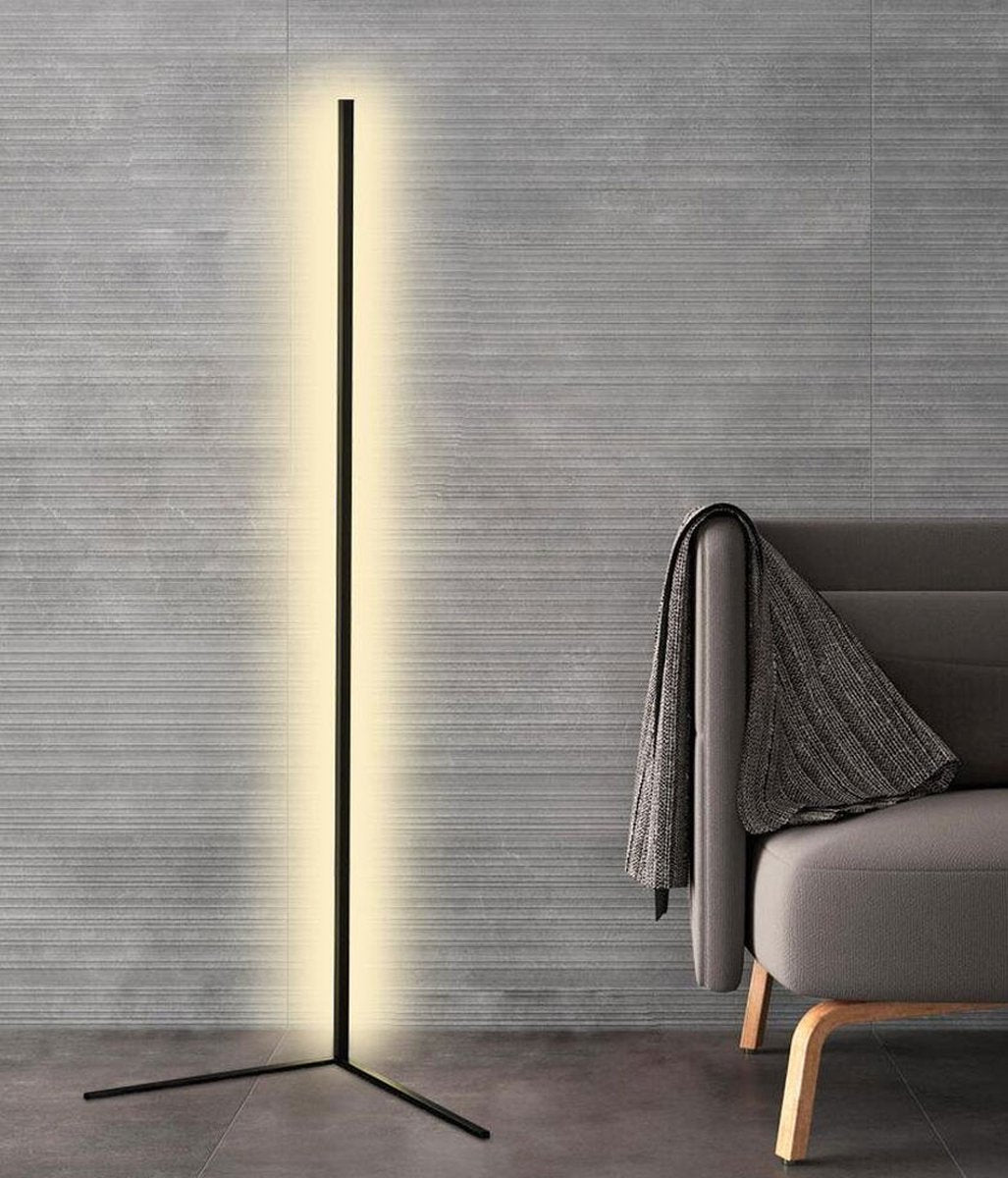 Vloerlamp LED Dimbaar Afstandsbediening 142cm Aluminium Minimalistisch Woonkamer Slaapkamer