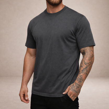 Heren T-shirt Slim Fit Ronde Hals Kort Mouwen