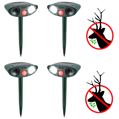 Ultrasonische Dierenverjager Tuin Solar PIR Sensor 110° 18-40 kHz Herten Vossen Katten Honden Vogelverschrikker Bewegingssensor Waterdicht Buiten