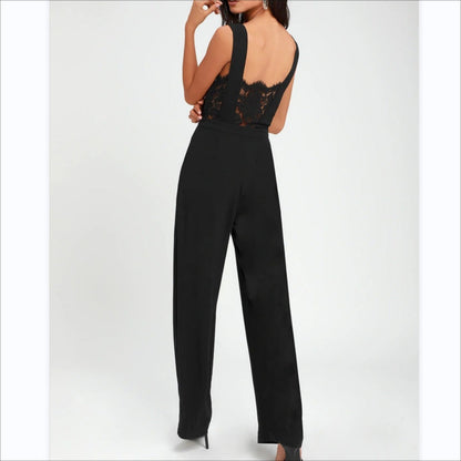 Dames Jumpsuit Elegante V-Hals Kant Rok