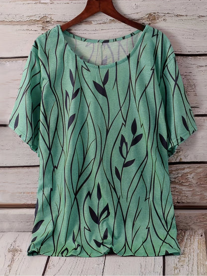 Zomer Shirt Bloeipatronen Floris Stijl