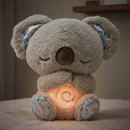 Ademende Knuffel met Zacht Licht en Rustgevende Beweging voor Kinderen