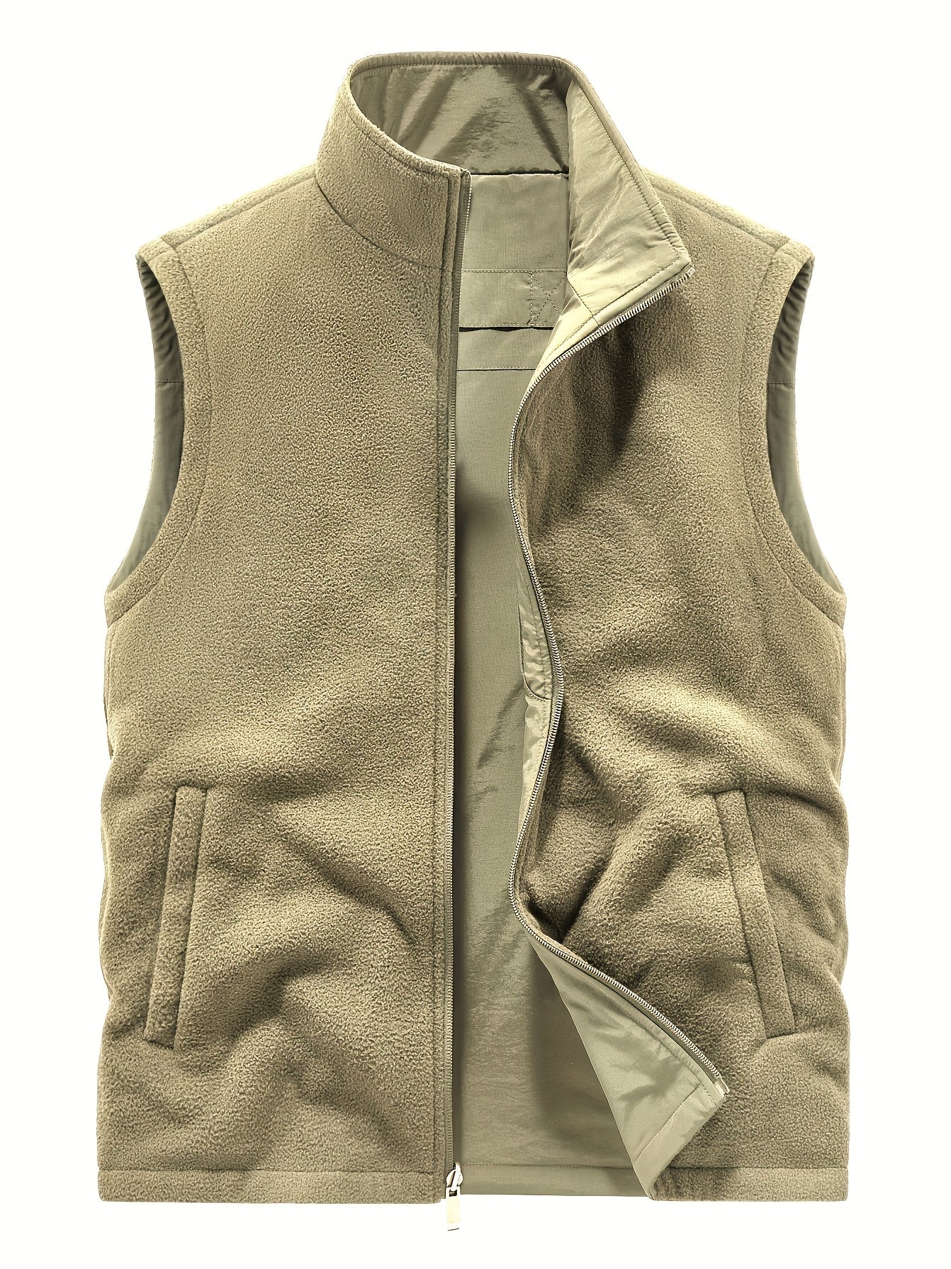 Reversibele Cardigan Zonder Mouwen voor Heren