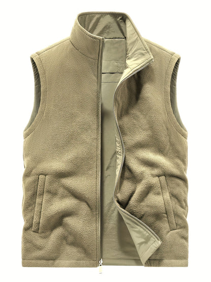 Reversibele Cardigan Zonder Mouwen voor Heren