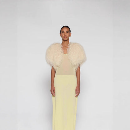 Dames Bolero Faux Fur Trendy Elegant Jasje