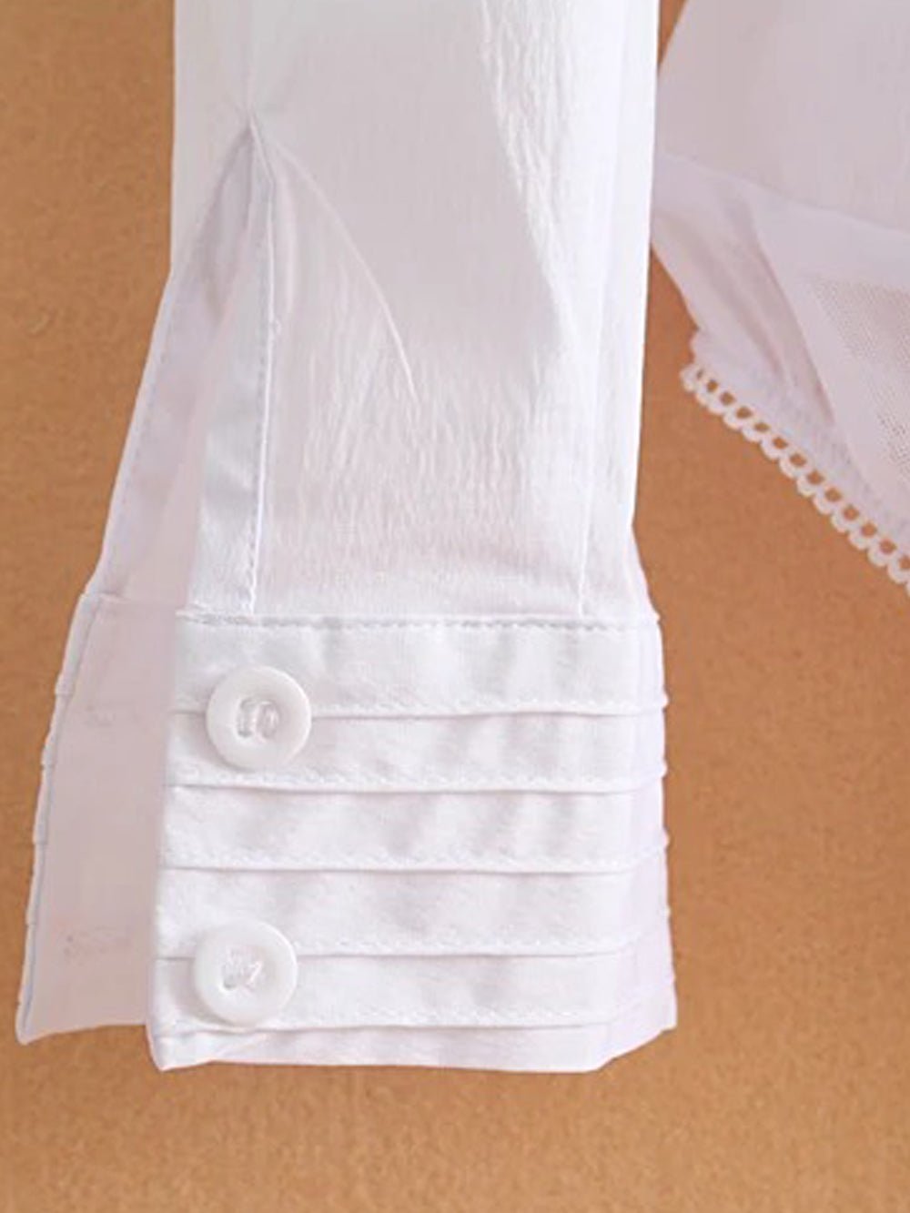 Vrouwelijke Katoenen Blouse met Taille en V-hals