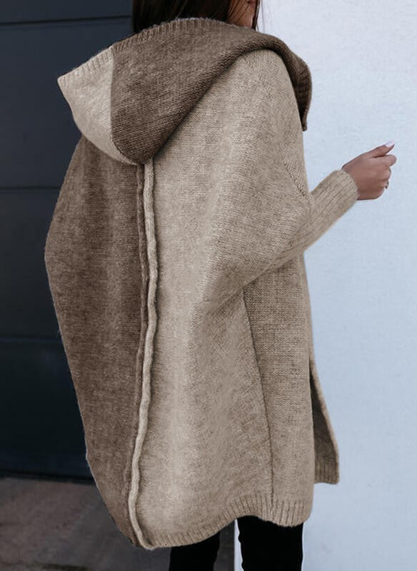 Dames Gebreide Vest Warm Patchwork Stijl