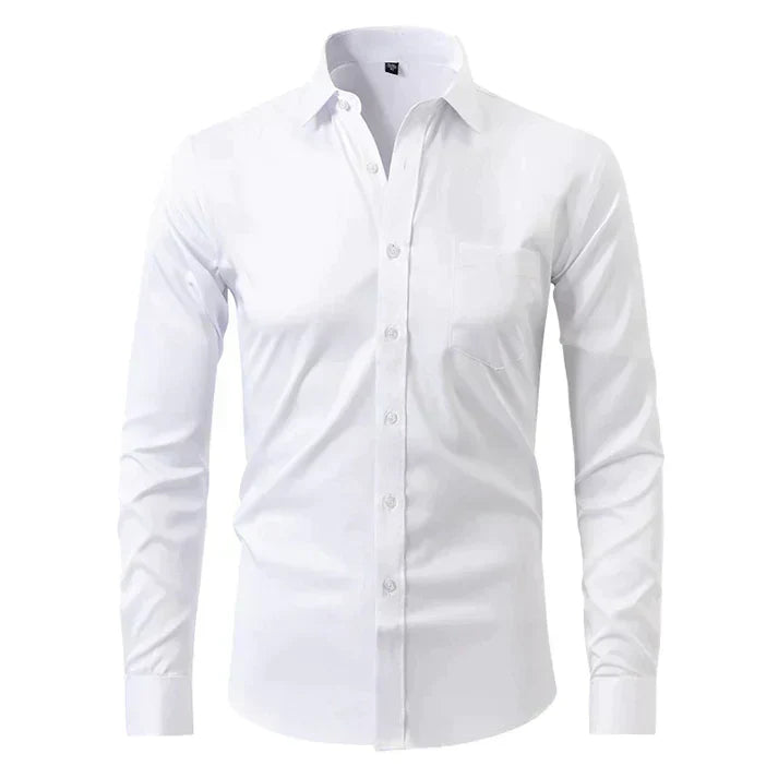 Herenhemd Slim Fit Langarm Klassieke Stijl - StudioMarella