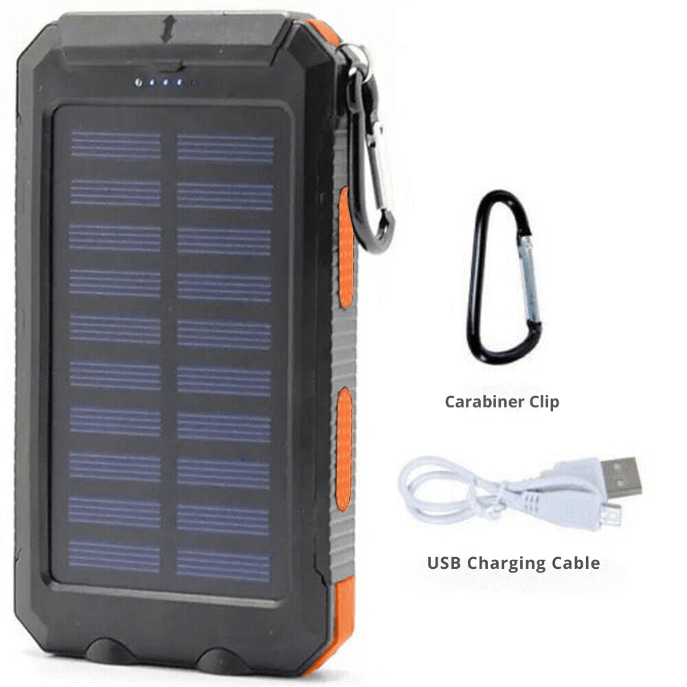 Zonnepanelen Powerbank 10000 mAh Met Waterdichte Behuizing Voor Outdoor Gebruik