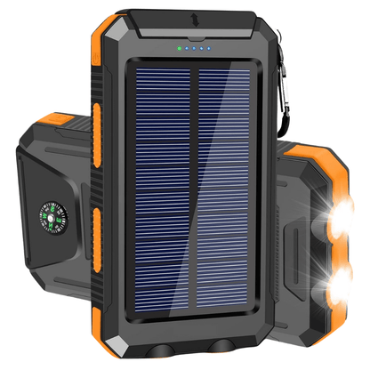 Zonnepanelen Powerbank 10000 mAh Met Waterdichte Behuizing Voor Outdoor Gebruik