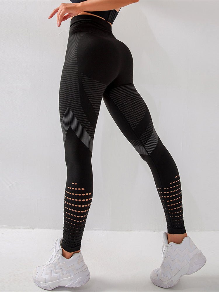 Vrouwelijke Elastische Gymnastiek Leggings Zonder Naad - StudioMarella