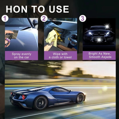 Keramische Coating Spray 3-in-1 Autolak Bescherming Watervrij Reinigen Glans Herstellen Auto Onderhoud