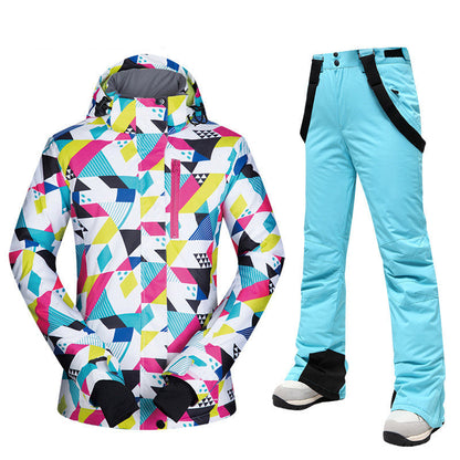 Dames Ski Pak Waterdicht 2-Delig Modern Design