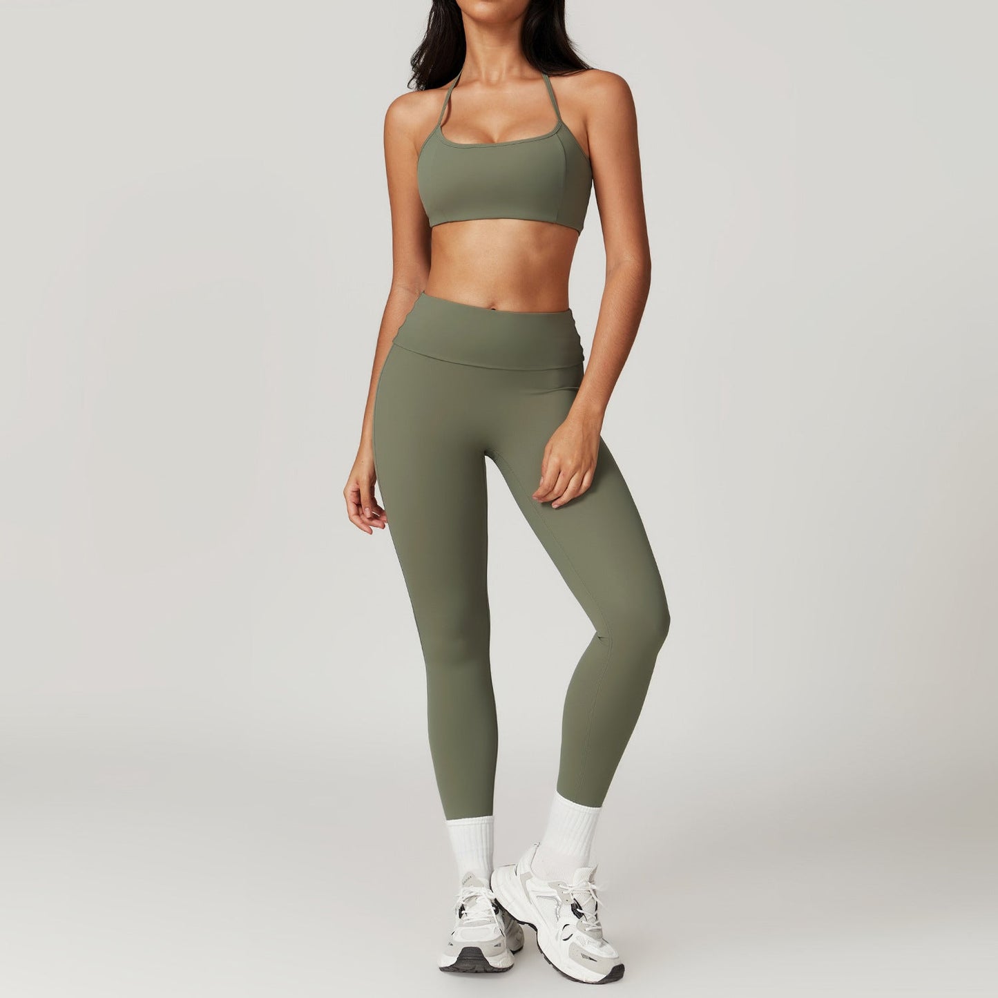 Yoga Set Dames Sneldrogend Sportief Naadloos