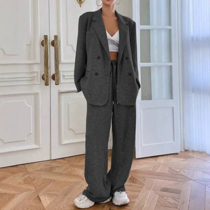 Dames Blazer en Broek Pak Modern Tweedelig Design