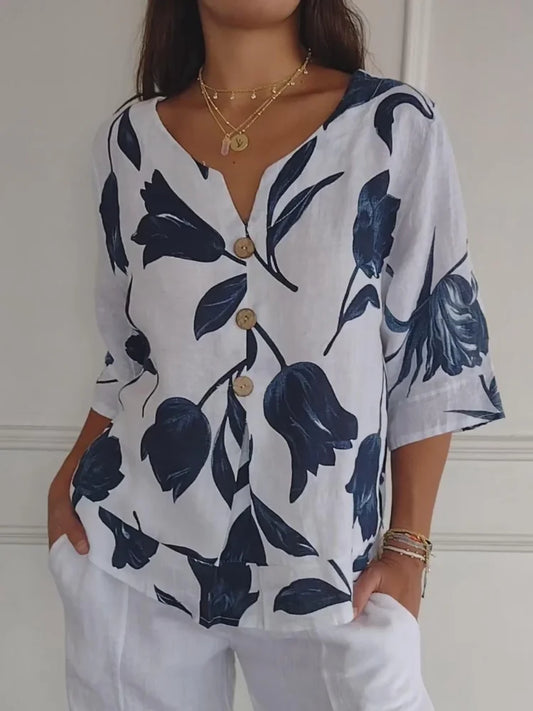 V-hals Tuniek Top Zomerse Jurk Stijl - StudioMarella