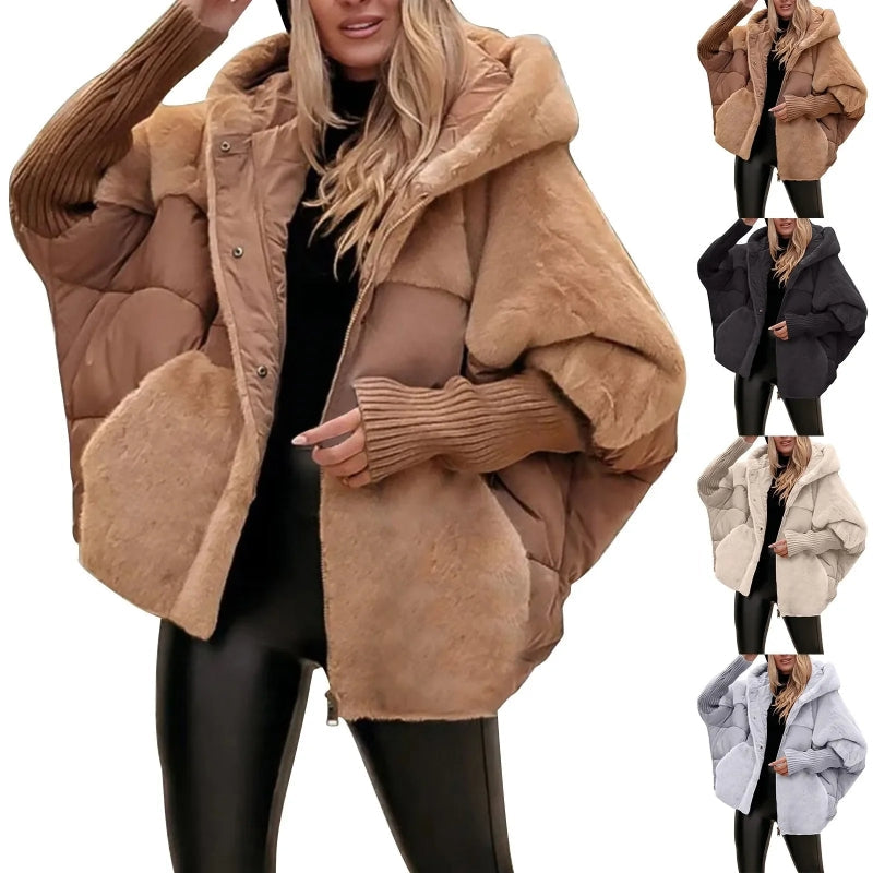 Dames Faux Fur Jas Warme Luxe Wintercoat