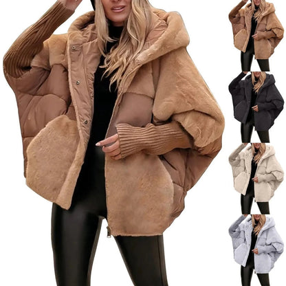 Dames Faux Fur Jas Warme Luxe Wintercoat