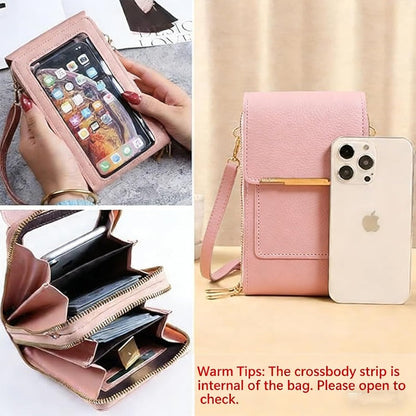 Crossbody Telefoontas met RFID-beveiliging | Waterdichte touchscreen-portemonnee | Verstelbare schoudertas voor smartphones tot 6,7 inch