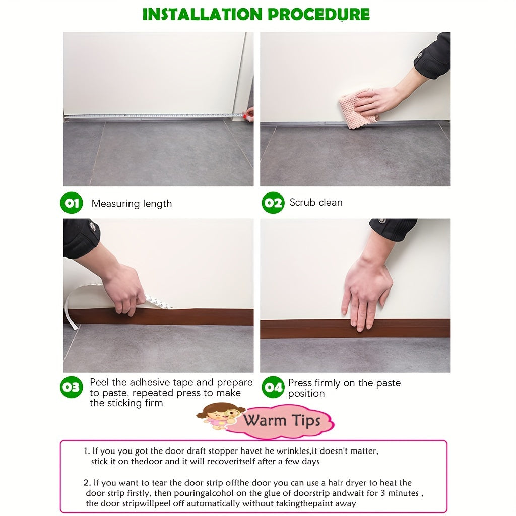 Tochtstrip Deur Siliconen 99cm Wit Zelfklevend Geluidsisolatie Deurafdichting Tochtstopper Energiebesparing Woning Isolatie