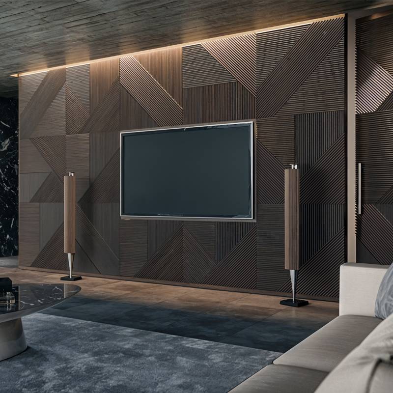 Adira Houten Wandpanelen Met Geometrisch Design Voor Stijlvolle Accentmuren