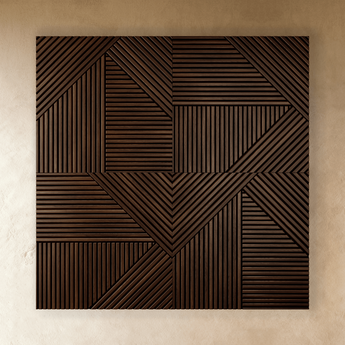 Adira Houten Wandpanelen Met Geometrisch Design Voor Stijlvolle Accentmuren