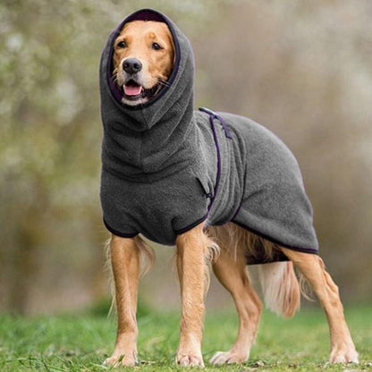 Verstelbare Badjas voor Huisdieren – Sneldrogende Handdoek voor Honden en Katten – Zachte Microvezel Pluche Absorberend – Beugel Halsband Design