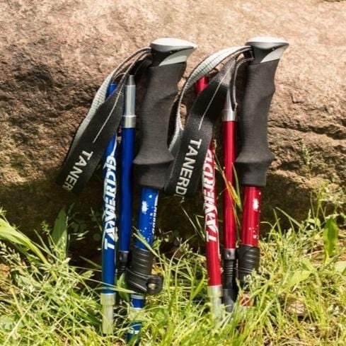 Wandelstokken Verstelbaar Opvouwbaar 110-135cm Lichtgewicht Trekking